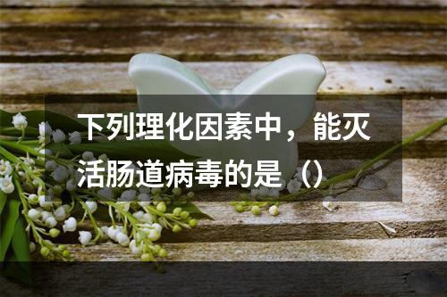 下列理化因素中，能灭活肠道病毒的是（）