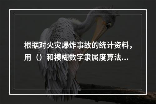 根据对火灾爆炸事故的统计资料，用（）和模糊数字隶属度算法，给