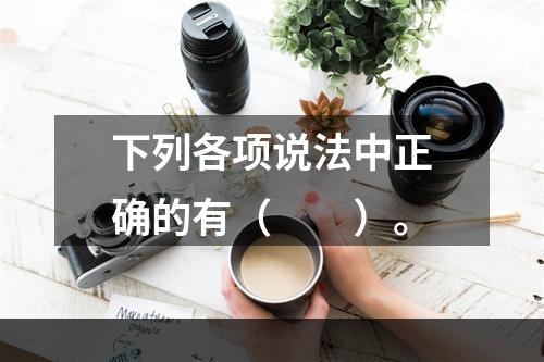 下列各项说法中正确的有（　　）。