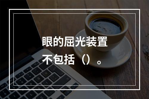 眼的屈光装置不包括（）。