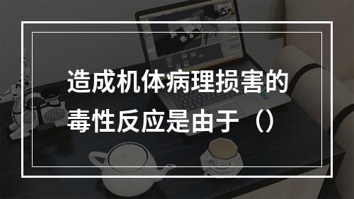 造成机体病理损害的毒性反应是由于（）