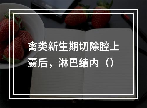 禽类新生期切除腔上囊后，淋巴结内（）