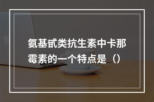 氨基甙类抗生素中卡那霉素的一个特点是（）