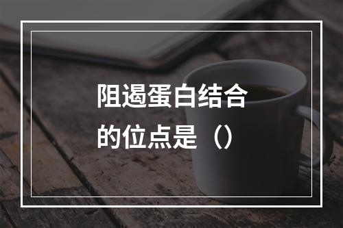 阻遏蛋白结合的位点是（）