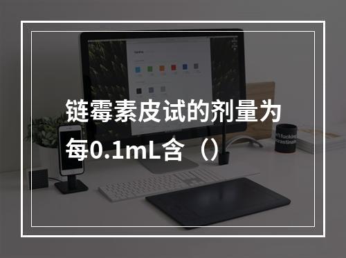 链霉素皮试的剂量为每0.1mL含（）