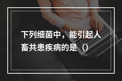 下列细菌中，能引起人畜共患疾病的是（）