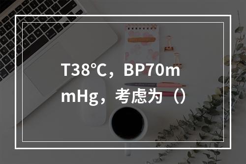 T38℃，BP70mmHg，考虑为（）