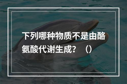 下列哪种物质不是由酪氨酸代谢生成？（）