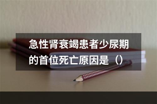 急性肾衰竭患者少尿期的首位死亡原因是（）