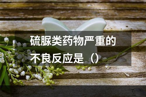 硫脲类药物严重的不良反应是（）