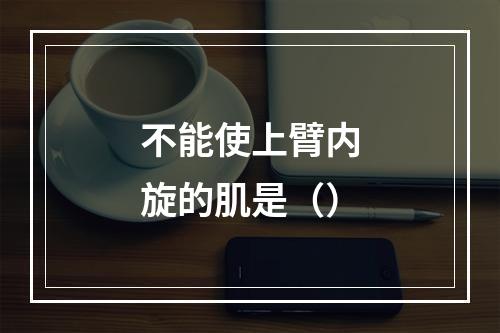 不能使上臂内旋的肌是（）