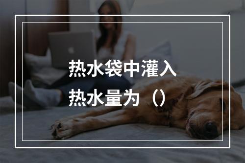 热水袋中灌入热水量为（）