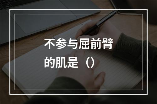 不参与屈前臂的肌是（）