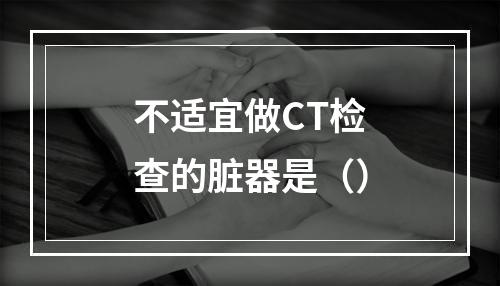 不适宜做CT检查的脏器是（）