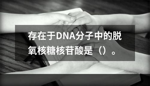 存在于DNA分子中的脱氧核糖核苷酸是（）。