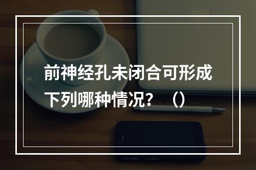 前神经孔未闭合可形成下列哪种情况？（）