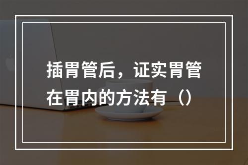 插胃管后，证实胃管在胃内的方法有（）