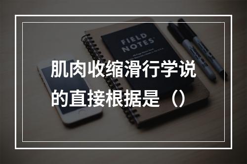 肌肉收缩滑行学说的直接根据是（）