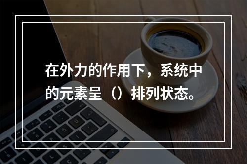 在外力的作用下，系统中的元素呈（）排列状态。