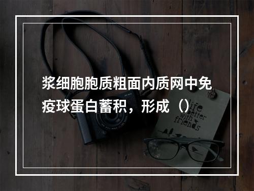 浆细胞胞质粗面内质网中免疫球蛋白蓄积，形成（）