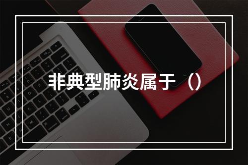 非典型肺炎属于（）