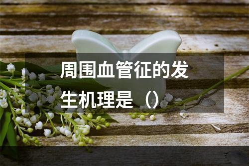 周围血管征的发生机理是（）