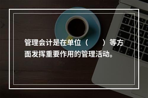 管理会计是在单位（　　）等方面发挥重要作用的管理活动。