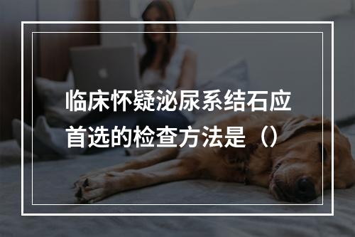 临床怀疑泌尿系结石应首选的检查方法是（）