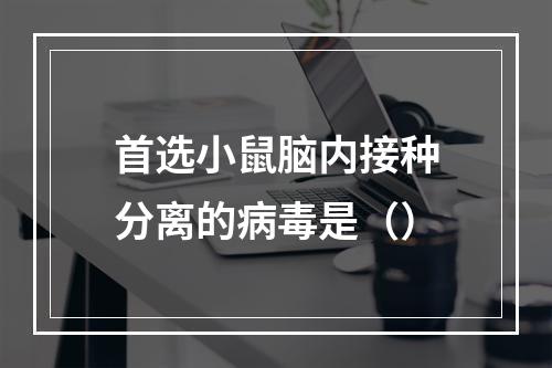 首选小鼠脑内接种分离的病毒是（）