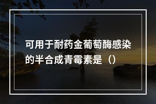 可用于耐药金葡萄酶感染的半合成青霉素是（）