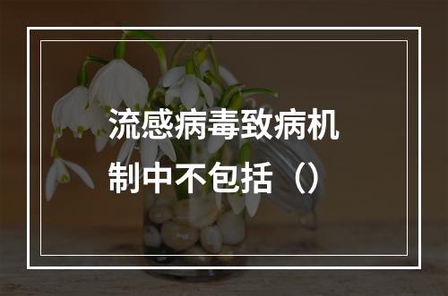 流感病毒致病机制中不包括（）