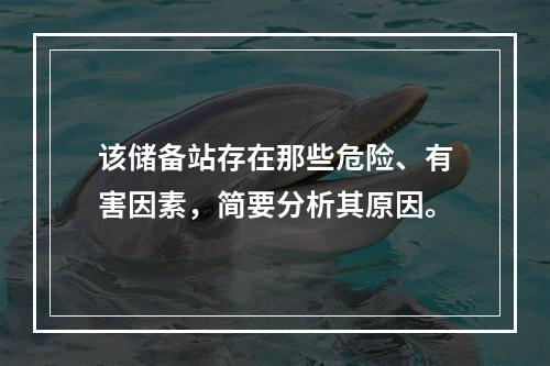 该储备站存在那些危险、有害因素，简要分析其原因。