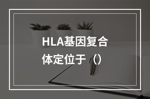 HLA基因复合体定位于（）