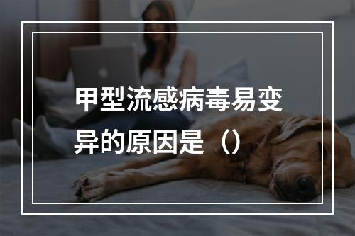 甲型流感病毒易变异的原因是（）