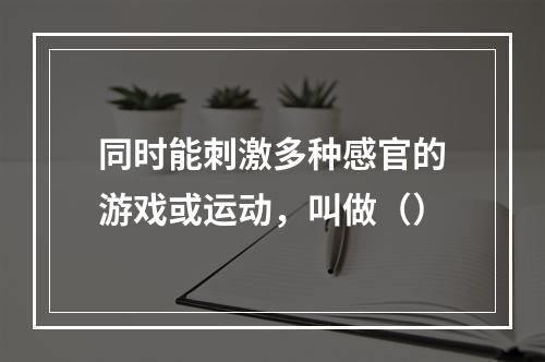 同时能刺激多种感官的游戏或运动，叫做（）