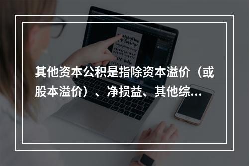 其他资本公积是指除资本溢价（或股本溢价）、净损益、其他综合收