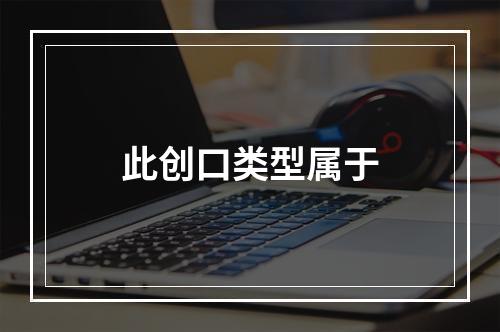 此创口类型属于