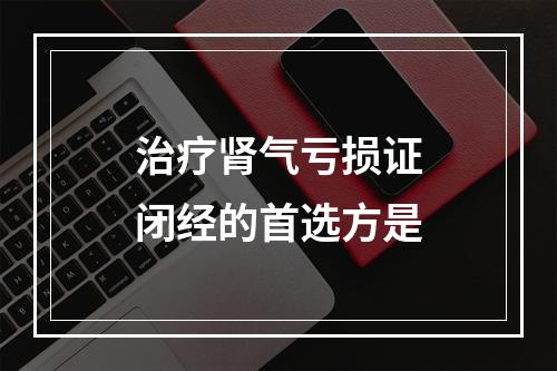 治疗肾气亏损证闭经的首选方是