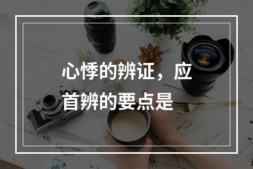 心悸的辨证，应首辨的要点是