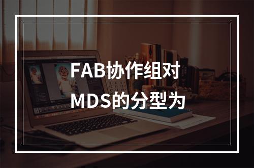 FAB协作组对MDS的分型为