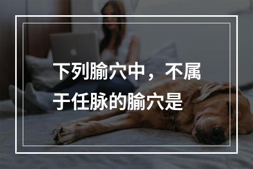 下列腧穴中，不属于任脉的腧穴是