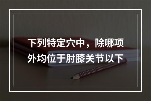 下列特定穴中，除哪项外均位于肘膝关节以下