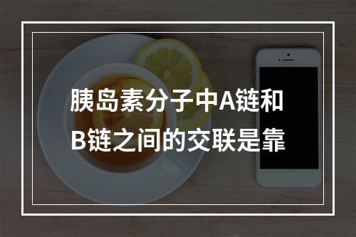 胰岛素分子中A链和B链之间的交联是靠