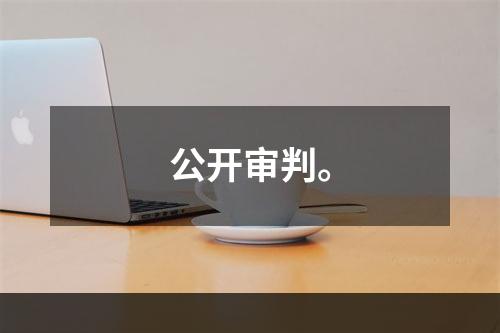 公开审判。