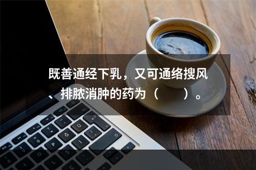 既善通经下乳，又可通络搜风、排脓消肿的药为（　　）。