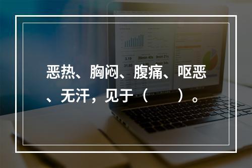 恶热、胸闷、腹痛、呕恶、无汗，见于（　　）。