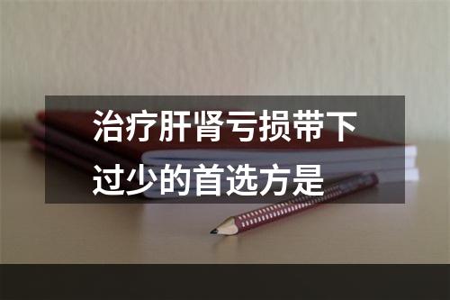 治疗肝肾亏损带下过少的首选方是