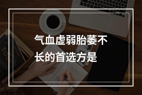 气血虚弱胎萎不长的首选方是