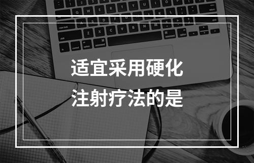 适宜采用硬化注射疗法的是