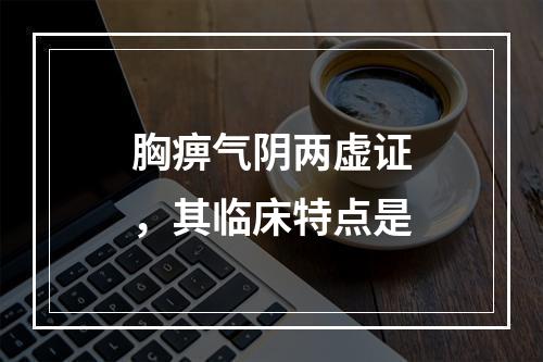 胸痹气阴两虚证，其临床特点是